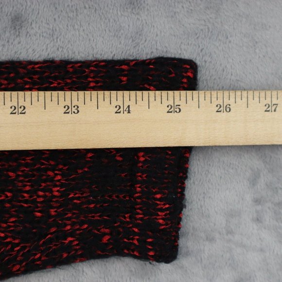 Narciso Rodriguez Sweater Womens L Red Rose Combo Cardigan Open Front Knit - Picture 5 of 15